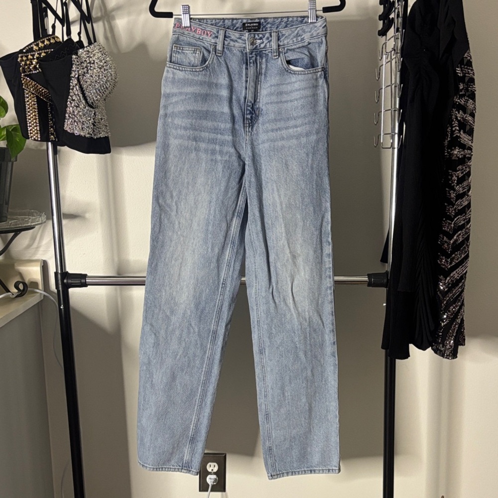 PacSun playboy Light Blue Women's Straight Leg Jeans